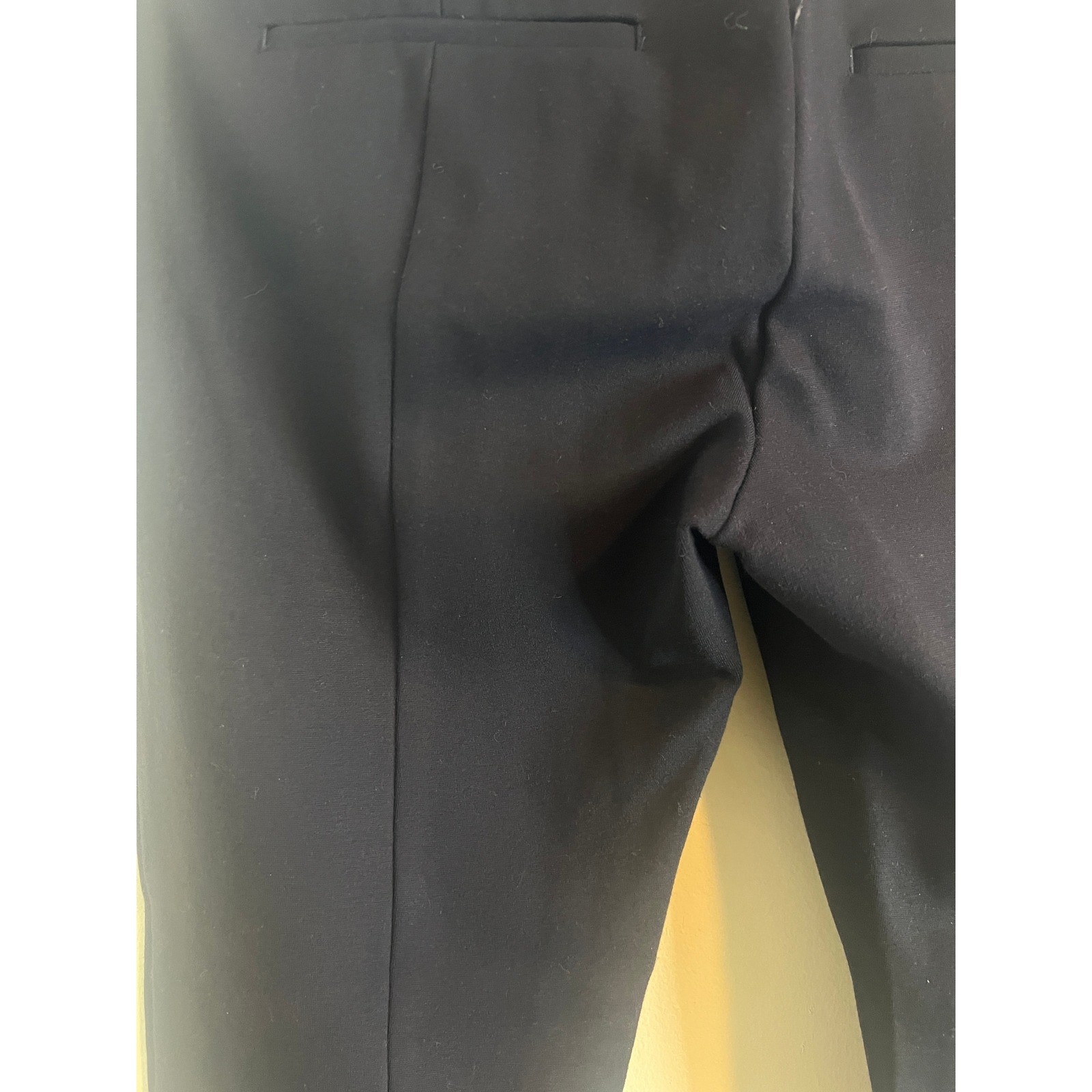 Ann Taylor Navy Blue Side Zip Ankle Pants Women Size 2 Slim Leg Trousers