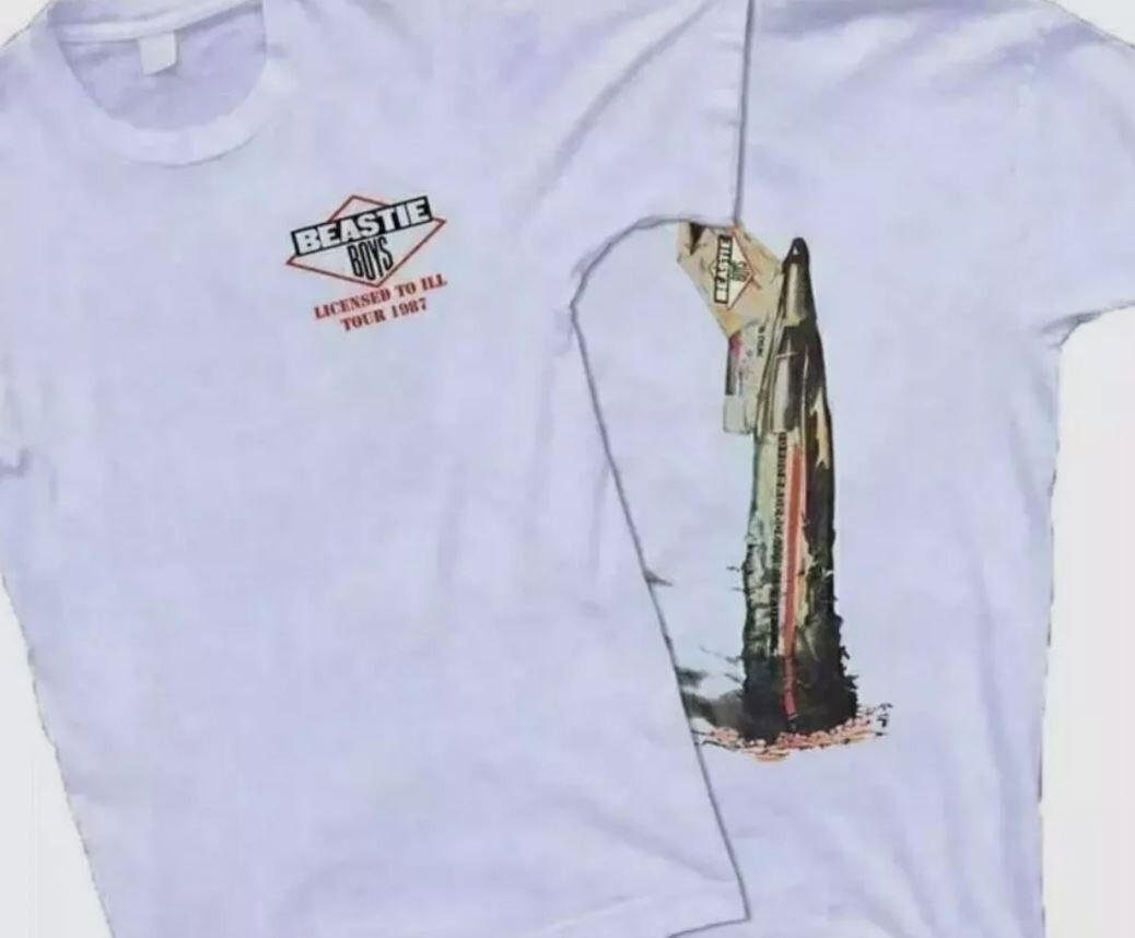 RARE BEASTIE BOYS LICENSED TO ILL TOUR 1987 T SHIRT new