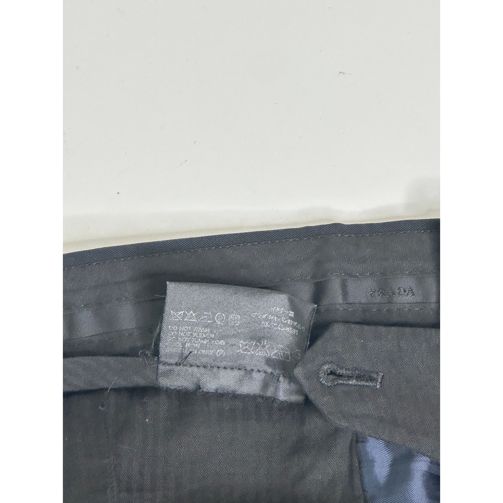 Prada Techno Stretch Pants Mens IT 52 US 36 Black Technical Trousers Italy