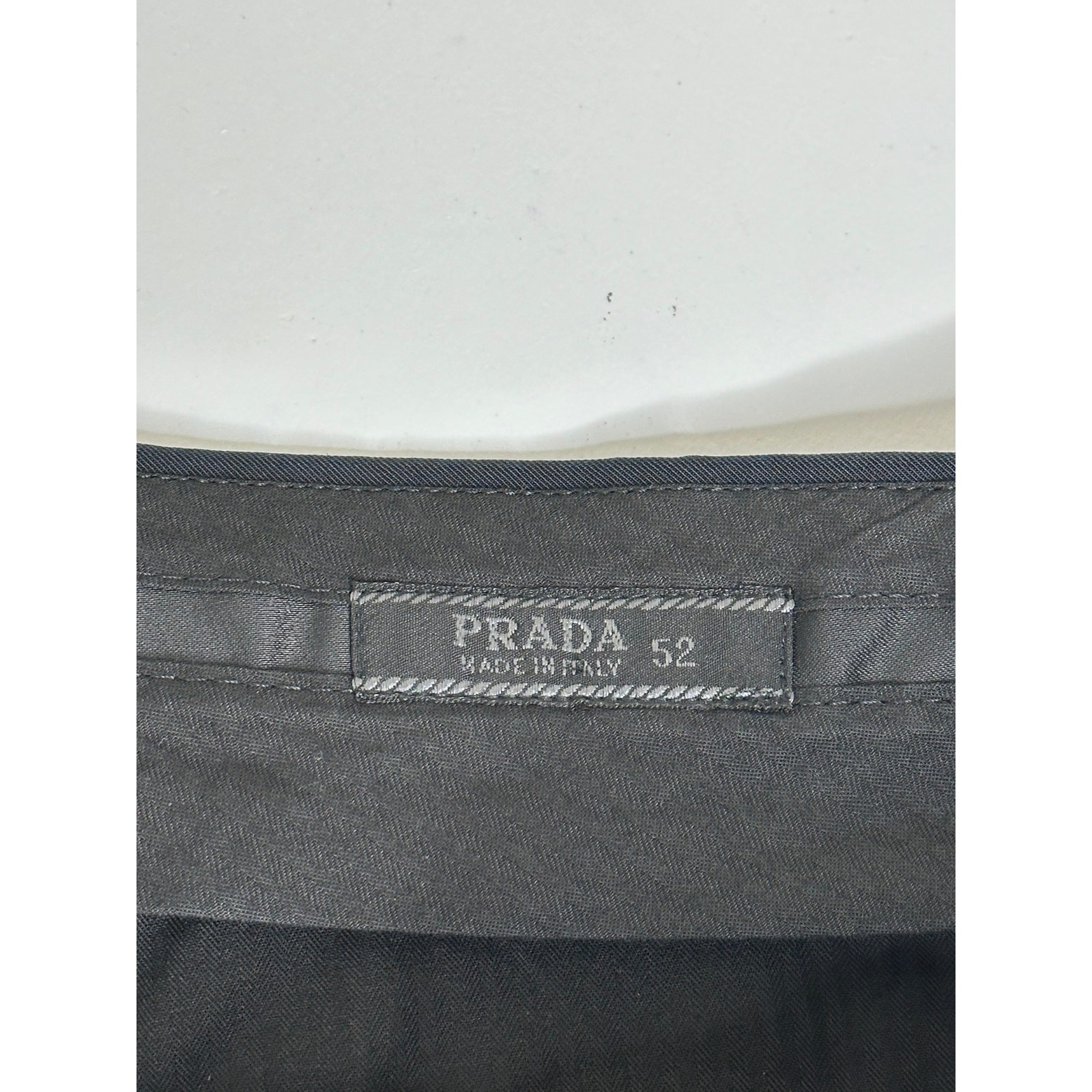Prada Techno Stretch Pants Mens IT 52 US 36 Black Technical Trousers Italy