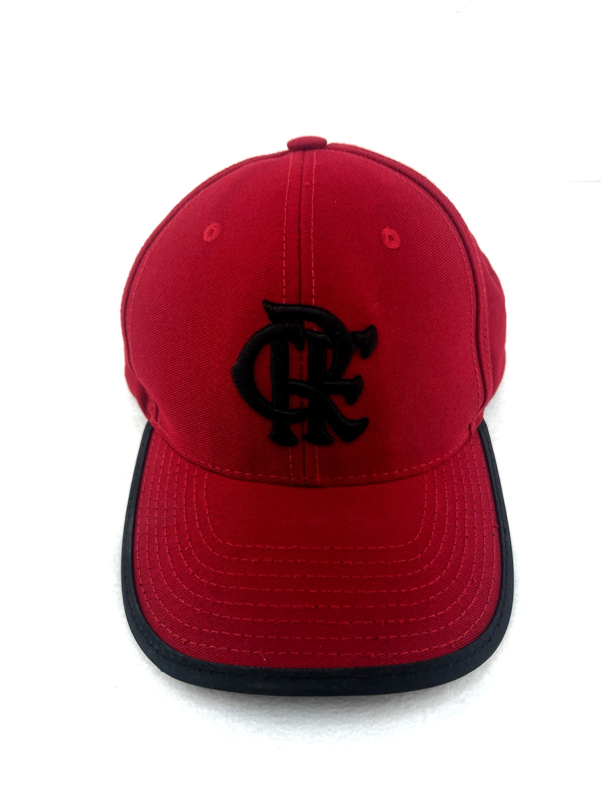 Flamengo Fan Starter Cap Embroidered CRF Curved Brim Red Black Adjustable Unisex