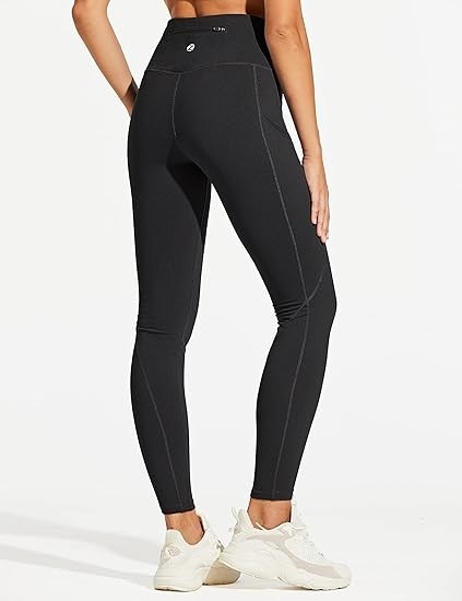 ZUTY Fleece Lined Leggings Women Water Resistant Winter Thermal Insulated High