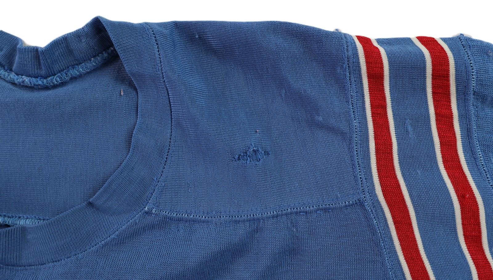Vintage 50s 60s 2XL XXL Spalding Spaulding USA Striped Athletic Jersey Shirt