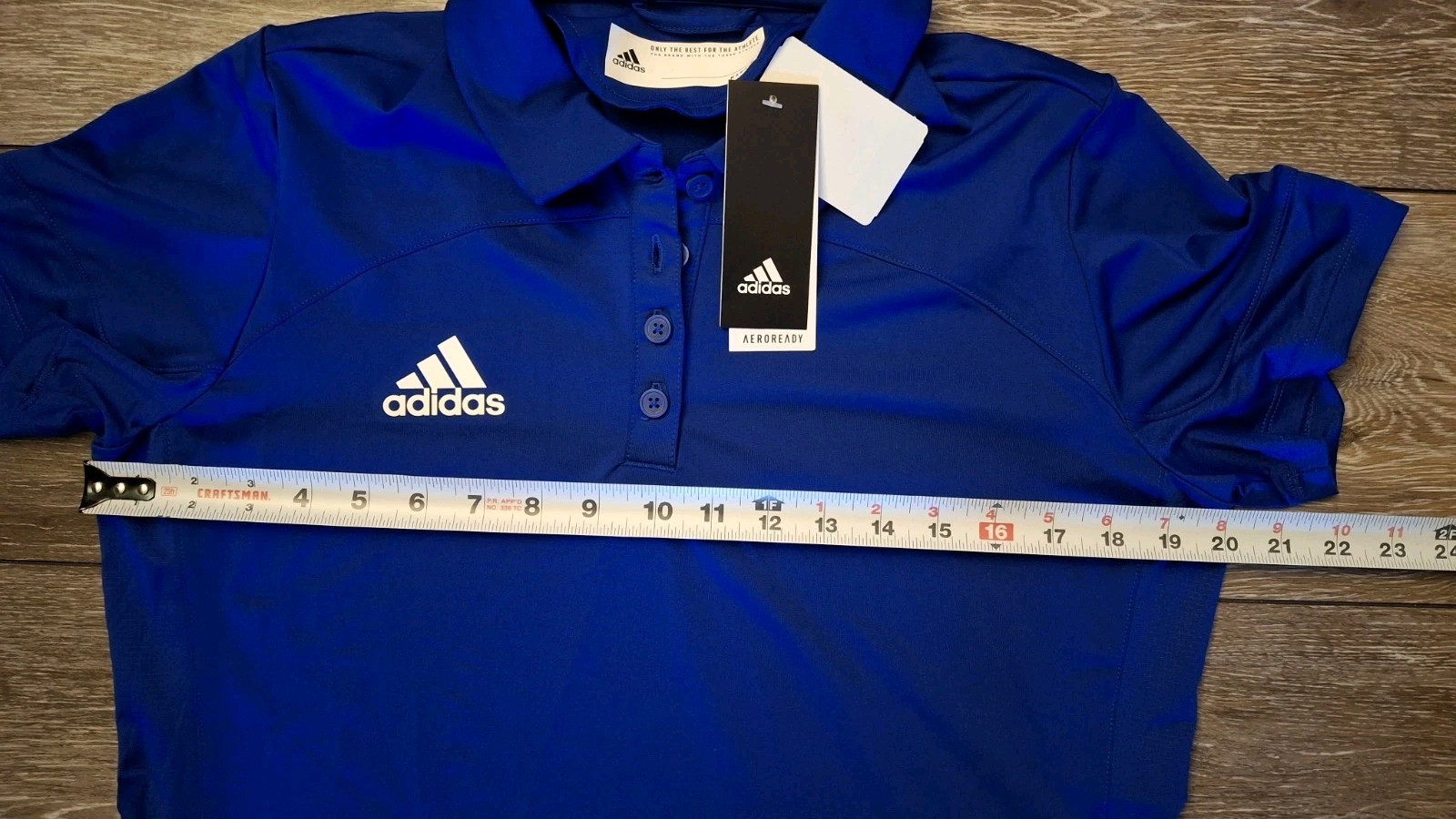 ADIDAS Womens Under The Lights Coaches Polo Shirt (fq1785) BLUE, LARGE