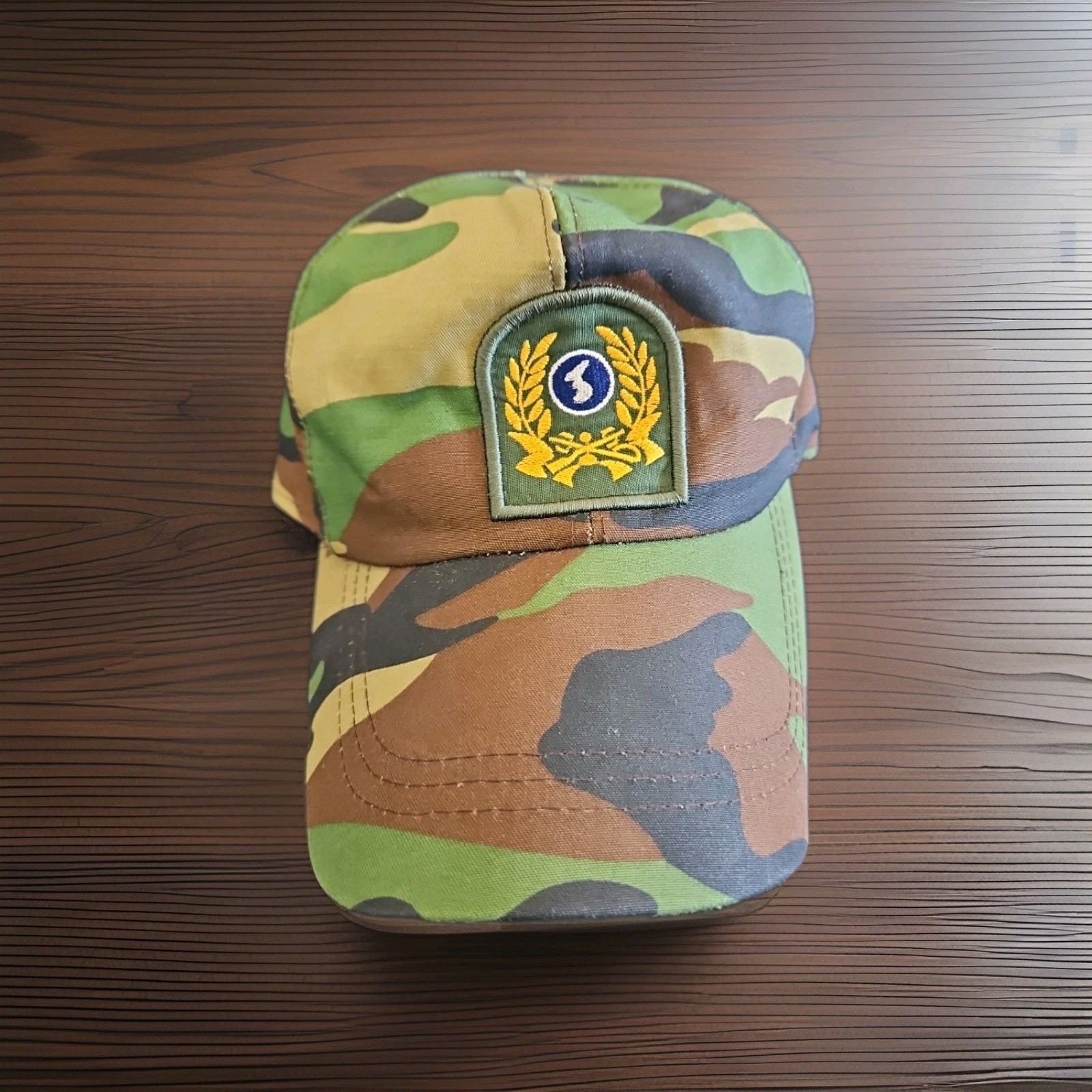 GENUINE SOUTH KOREA KOREAN MILITARY ARMY CAMOUFLAGE CAMO FITTED SIZE 59 HAT ***