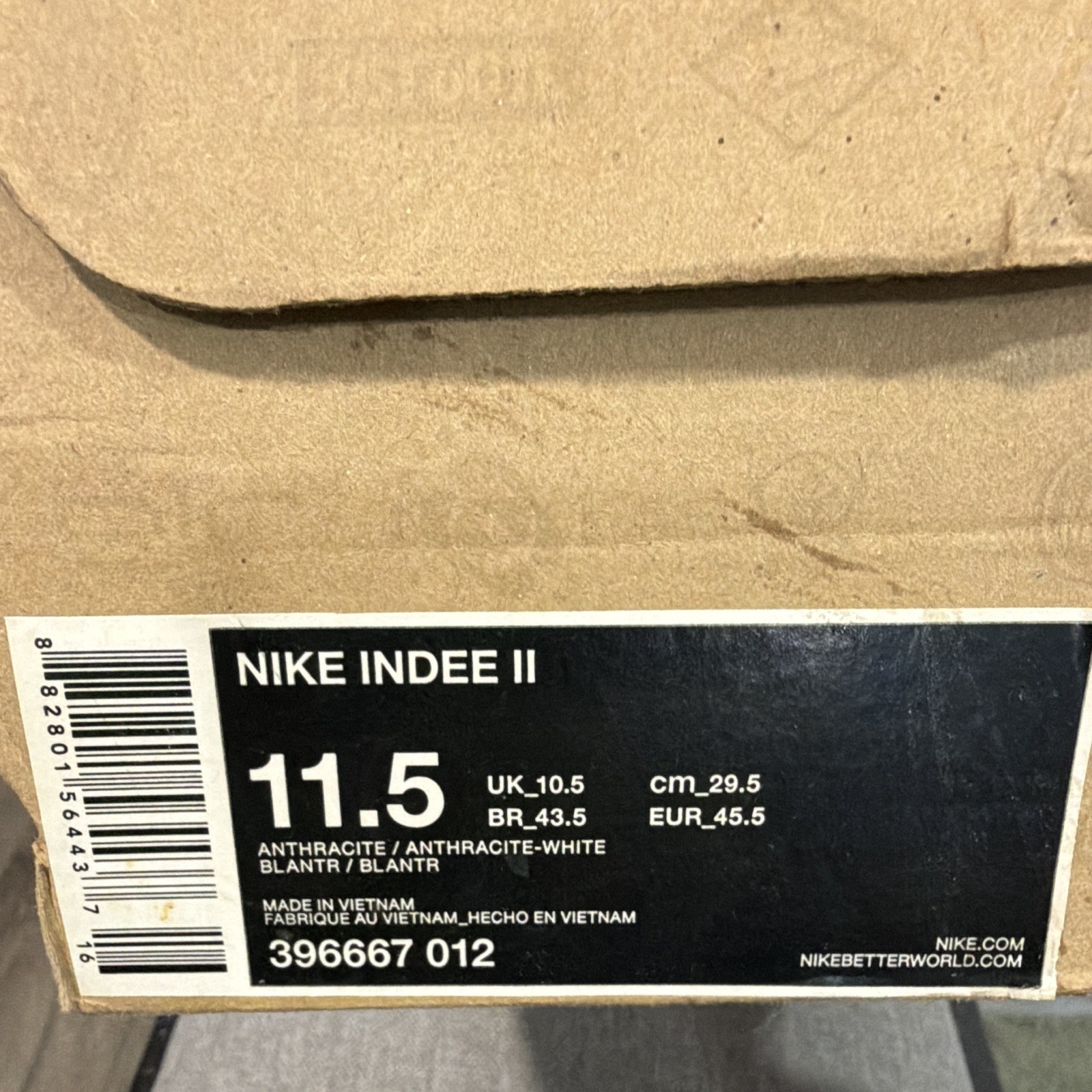 Nike Indee II Men’s Low Top Lace-Up Sneakers Gray/White Style 396667-012