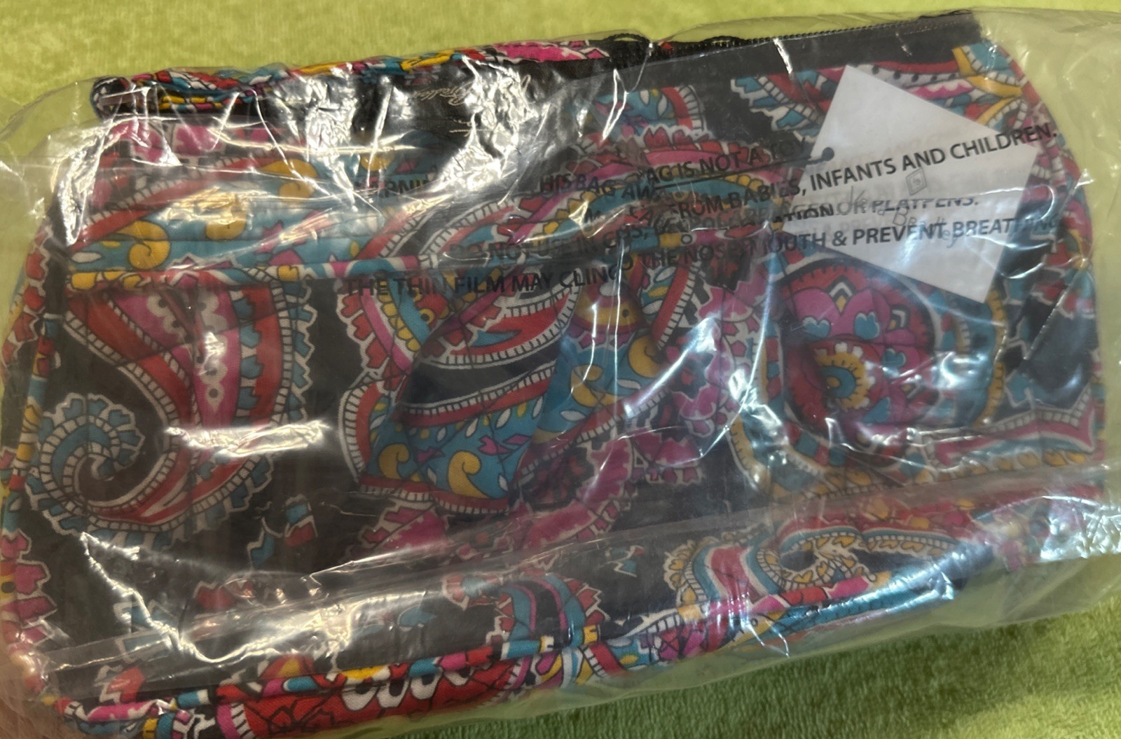Vera Bradley Frannie Crescent Shaped Crossbody Bag In Parisian Paisley NWT