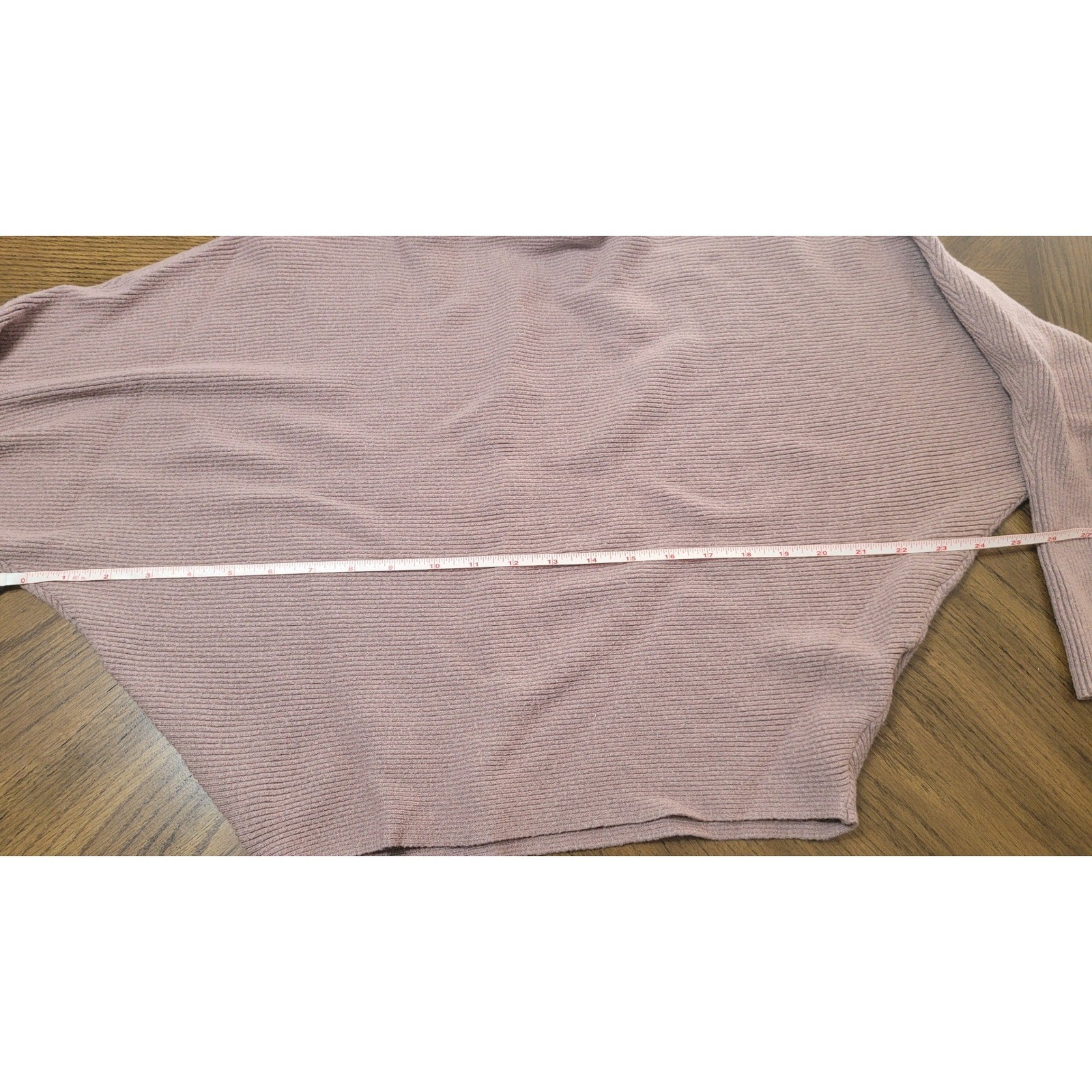 Philosophy Republic Clothing Mauve Ribbed Batwing Dolman Sleeve Sweater Large