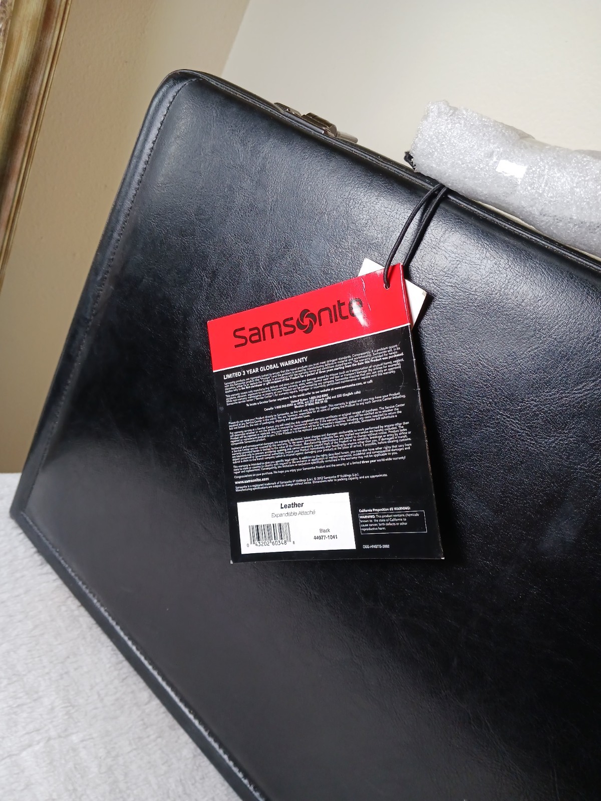 Samsonite Black Attaché Briefcase Combination Lock Organizer Top Handle Men