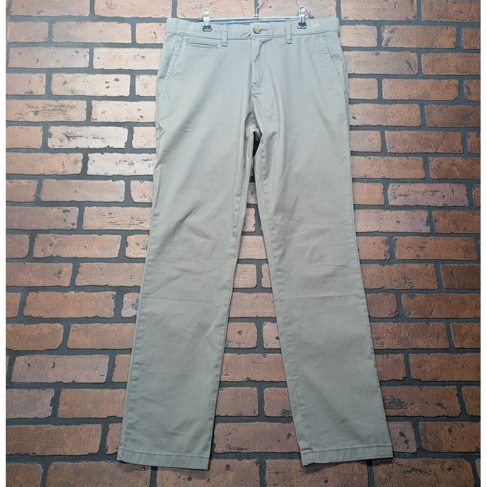 Tommy Hilfiger Men’s 33×32 Slim Fit THFlex Stretch Gray Chino Pants