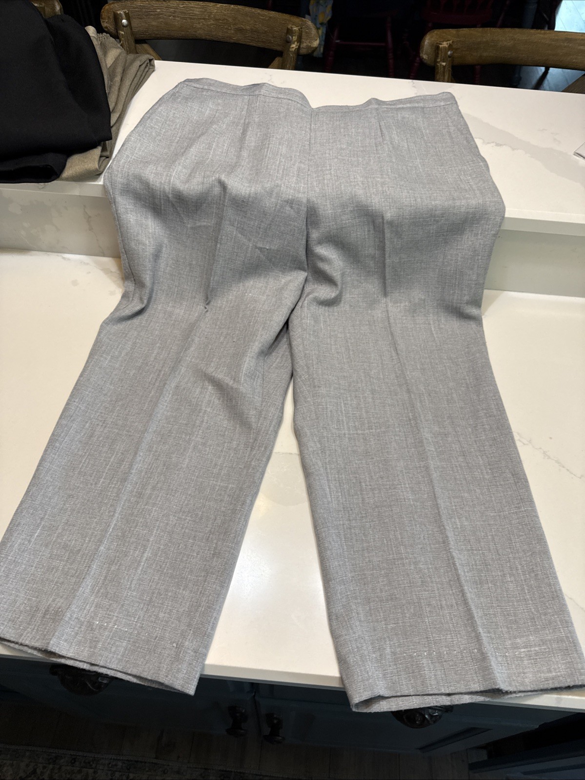 Lot 4 Alfred Dunner Elastic Waist Comfort Pants Size 18W Black/Blue/Beige/Grey