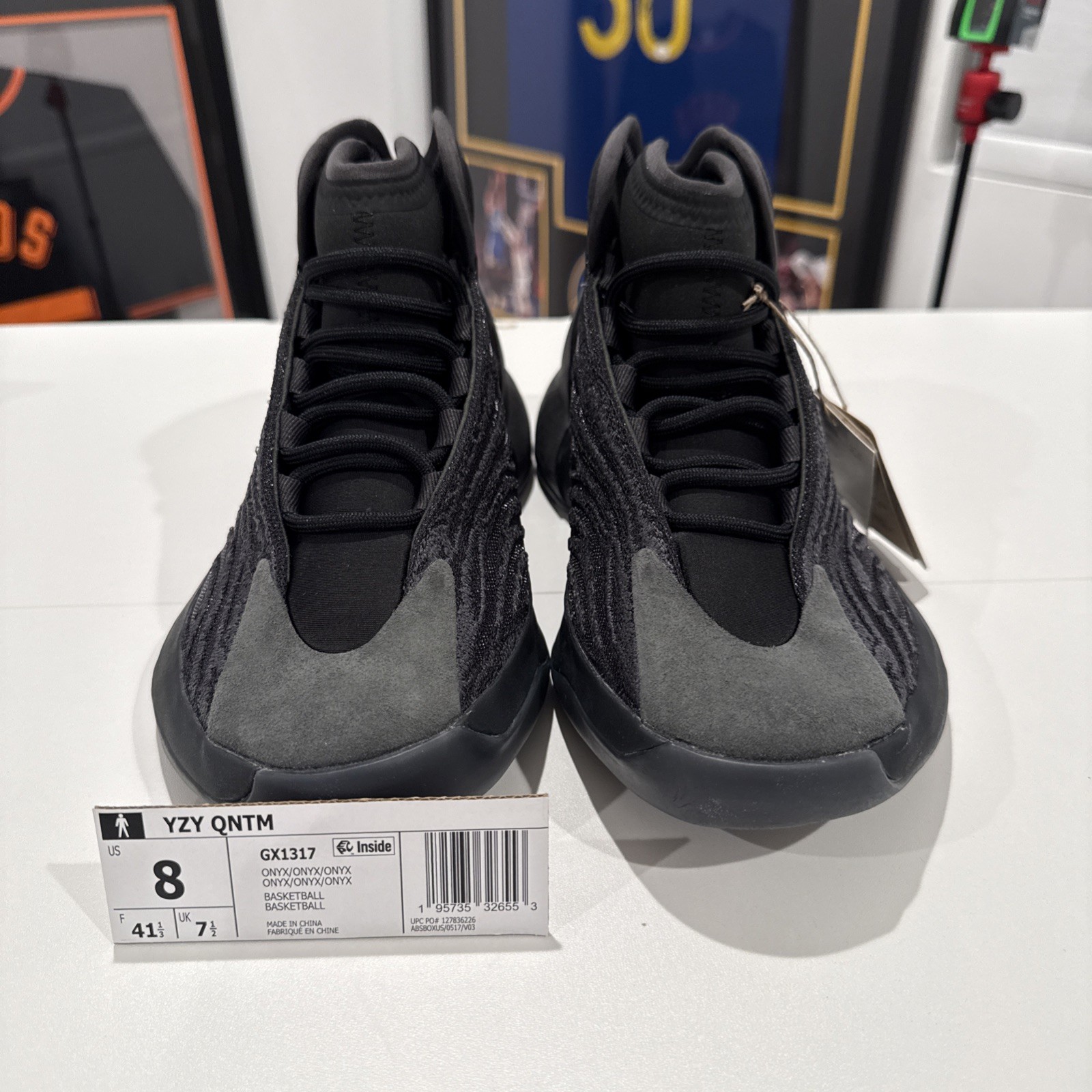 Adidas Yeezy QNTM Onyx YZY Black Quantum Men’s Sz 8 GX1317 New (No Box)