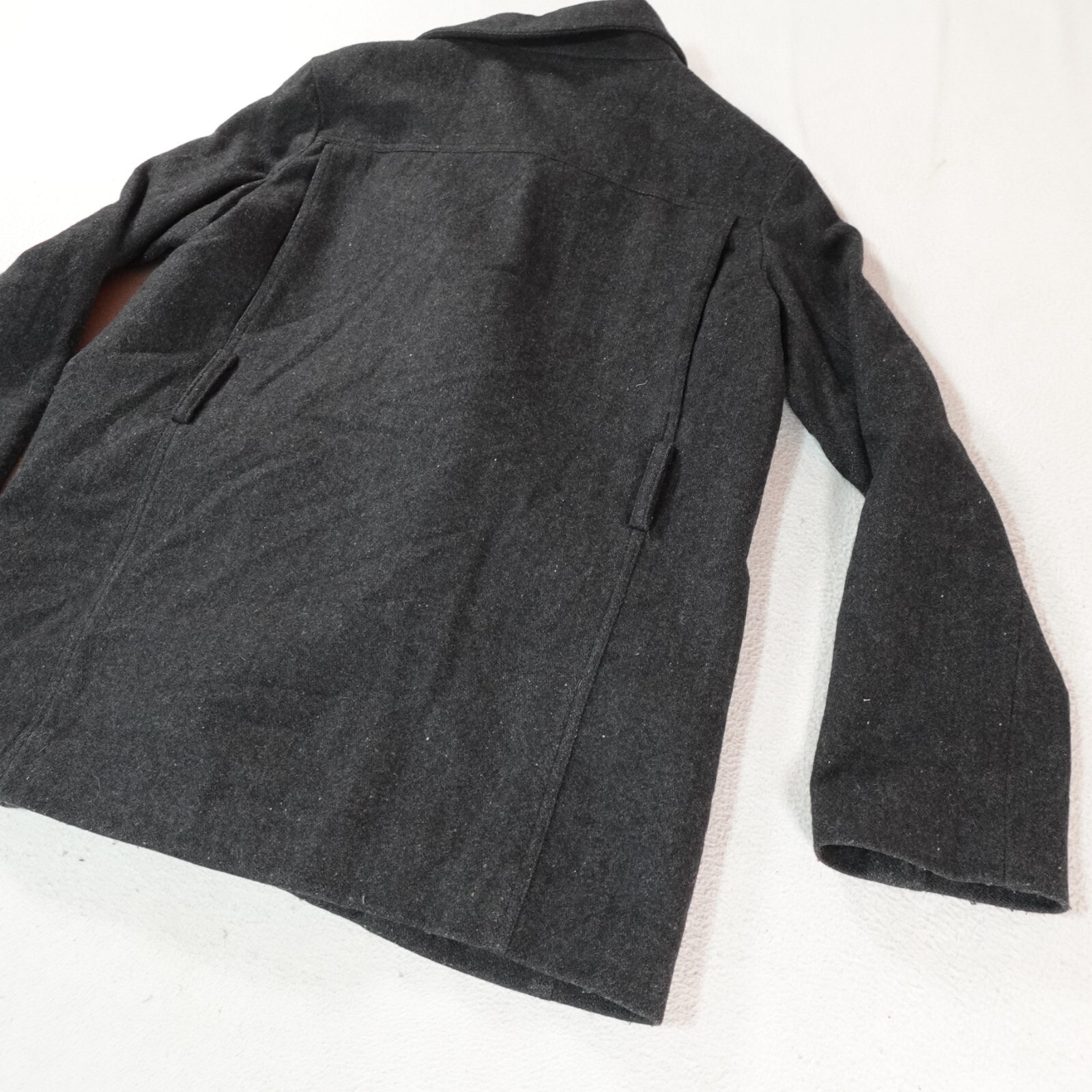 Britches Peacoat Womens 6 Gray Amanda Double Breasted Wool Old Money Outdoor