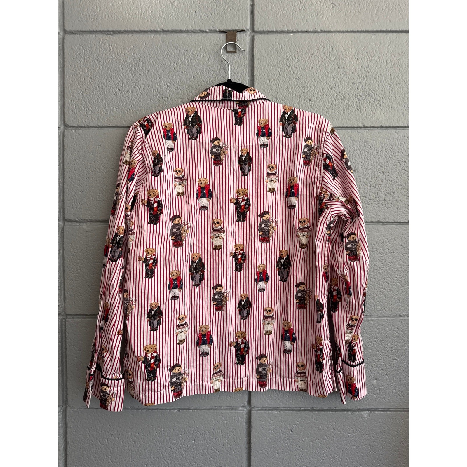 Madison PJ Allover Bear Top size M in Bear Red SHIRT ONLY