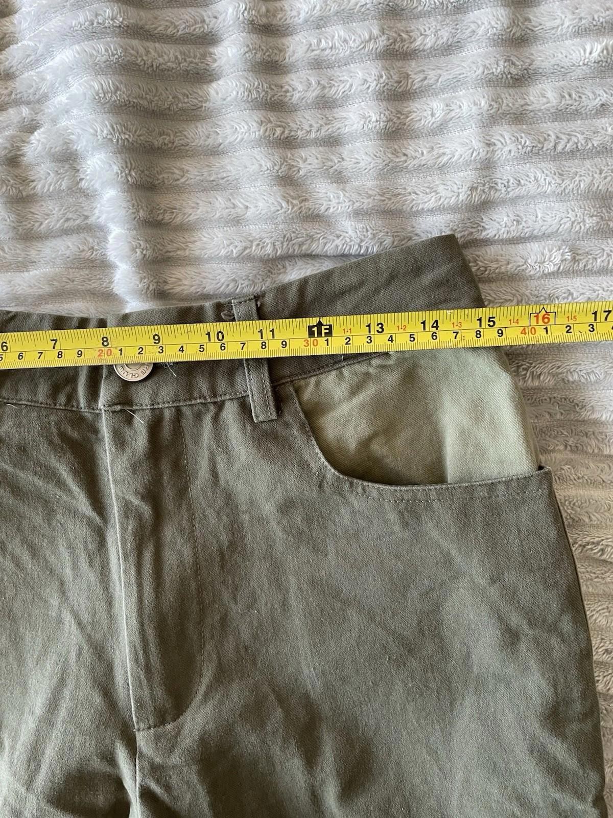 The Couture Club Panelled Cargo Pants Trousers – Khaki/Olive Green S