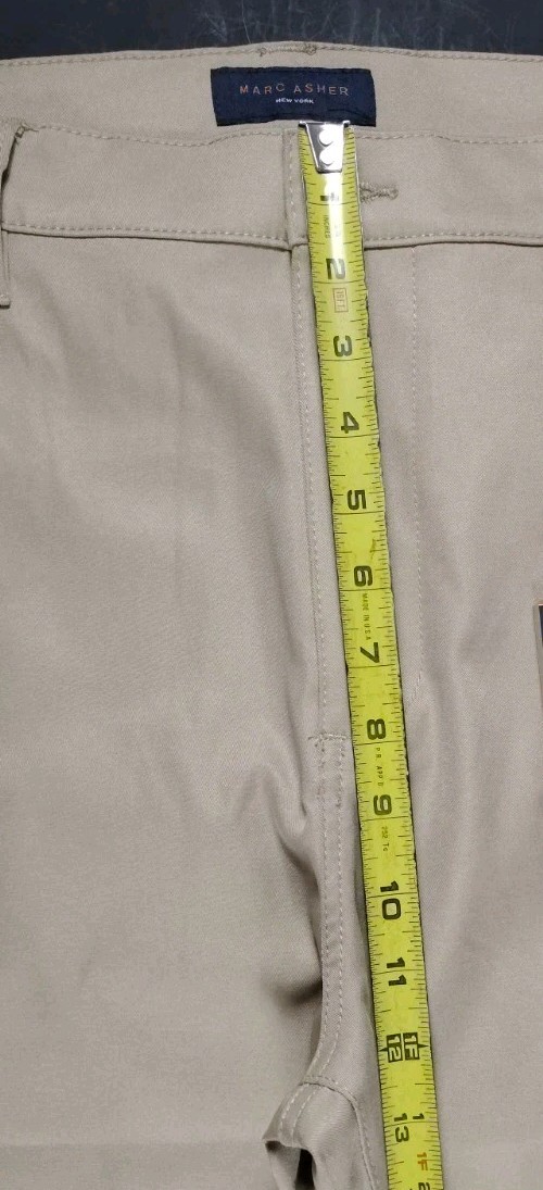 MARC ASHER-NWT-Men’s Sandstone Straight Fit Flat Front Chino Pants-Size 38W/32L