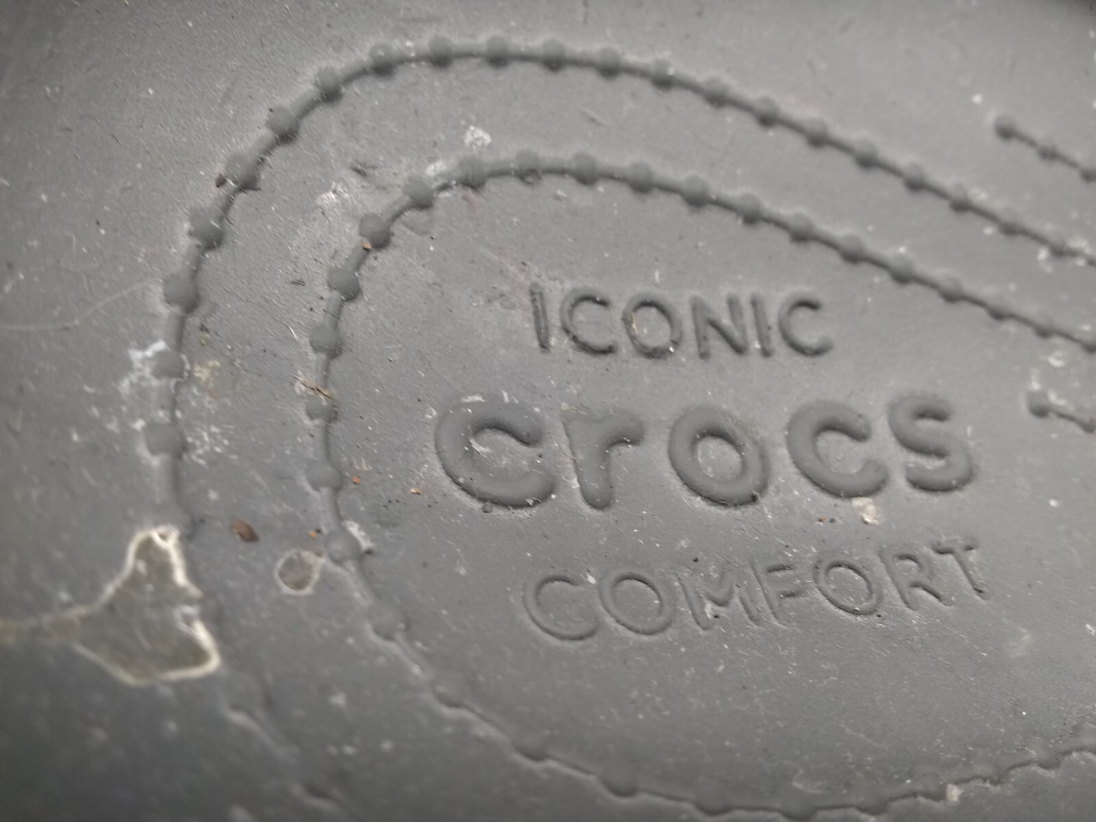 Crocs Women Men Clog Grey Bayaband Sandals Green Accent W10 M8 Great Condition