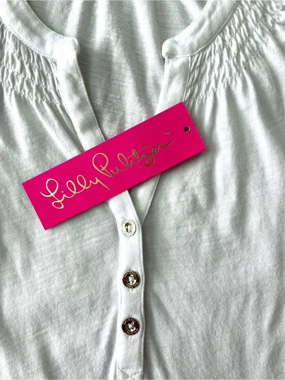 Lilly Pulitzer White Essie Sleeveless Knit Top; XXS