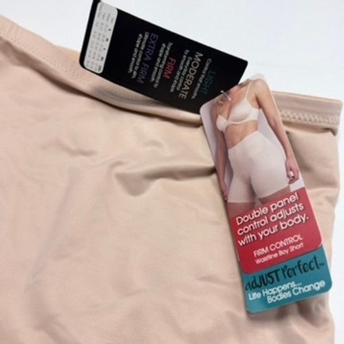 TC Fine Intimates adJUST Perfect Boyshort Medium Warm Beige NWT Shapewear