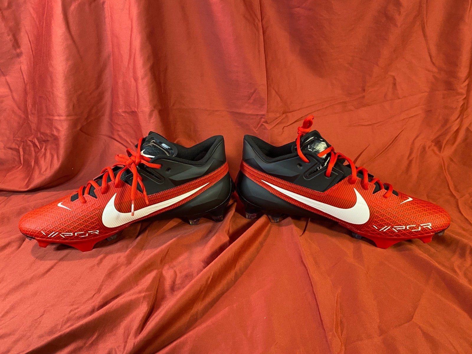 Nike Vapor Edge Elite 360 2 TB Football Cleats Black/Red/White – Men’s Size 14