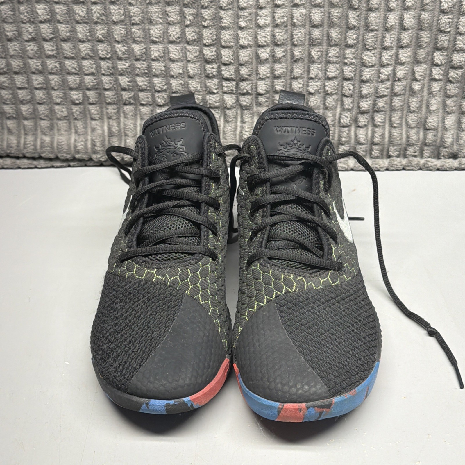 Nike Air LeBron James Witness III 3 Black Multi Color AO4433-009 Men Size 8.5 A+