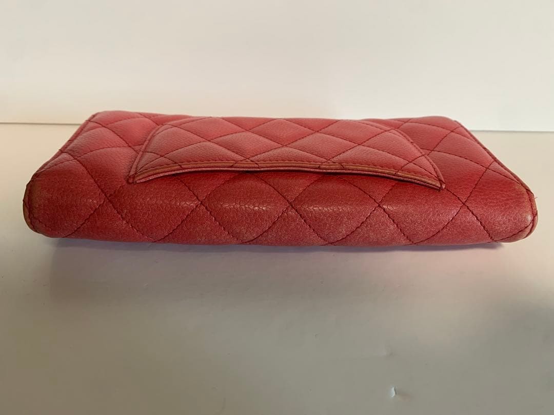 Chanel Pink Matelass Caviar Skin CHANEL Long Wallet