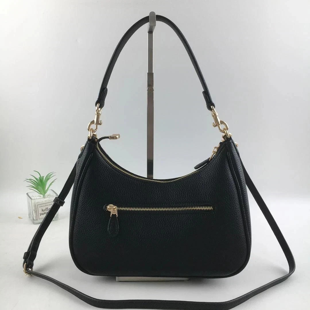 NWT Coach Teri Hobo Bag In Signature Canvas Black For Women CJ517 Free Shipping