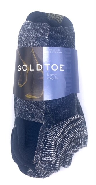 GoldToe 6 Pack Men’s Athletic No Show Socks Cushion Cotton shoe size 6-12.5
