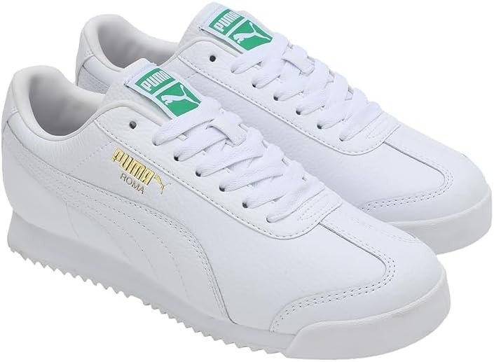 Men’s Puma Roma Standard Puma White-Archive Green (396808 03)