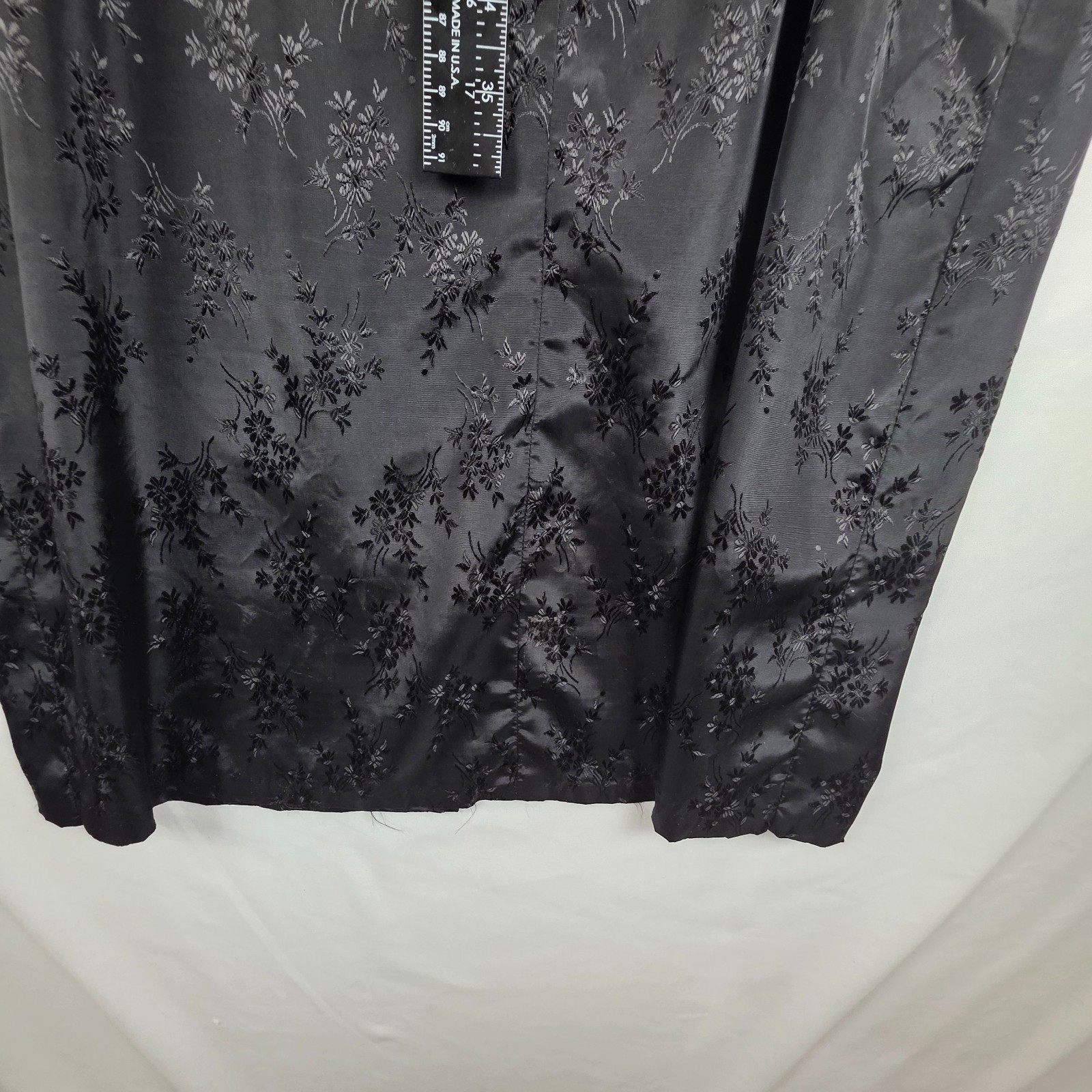 Mandarin Style Dress Black Chinese Motif Tight-Fitting