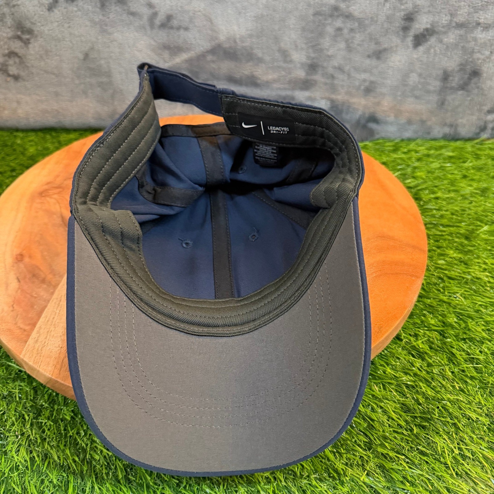 Nike Legacy91 Dri Fit Hat Mens One Size Navy Blue Adjustable Athletic Cap