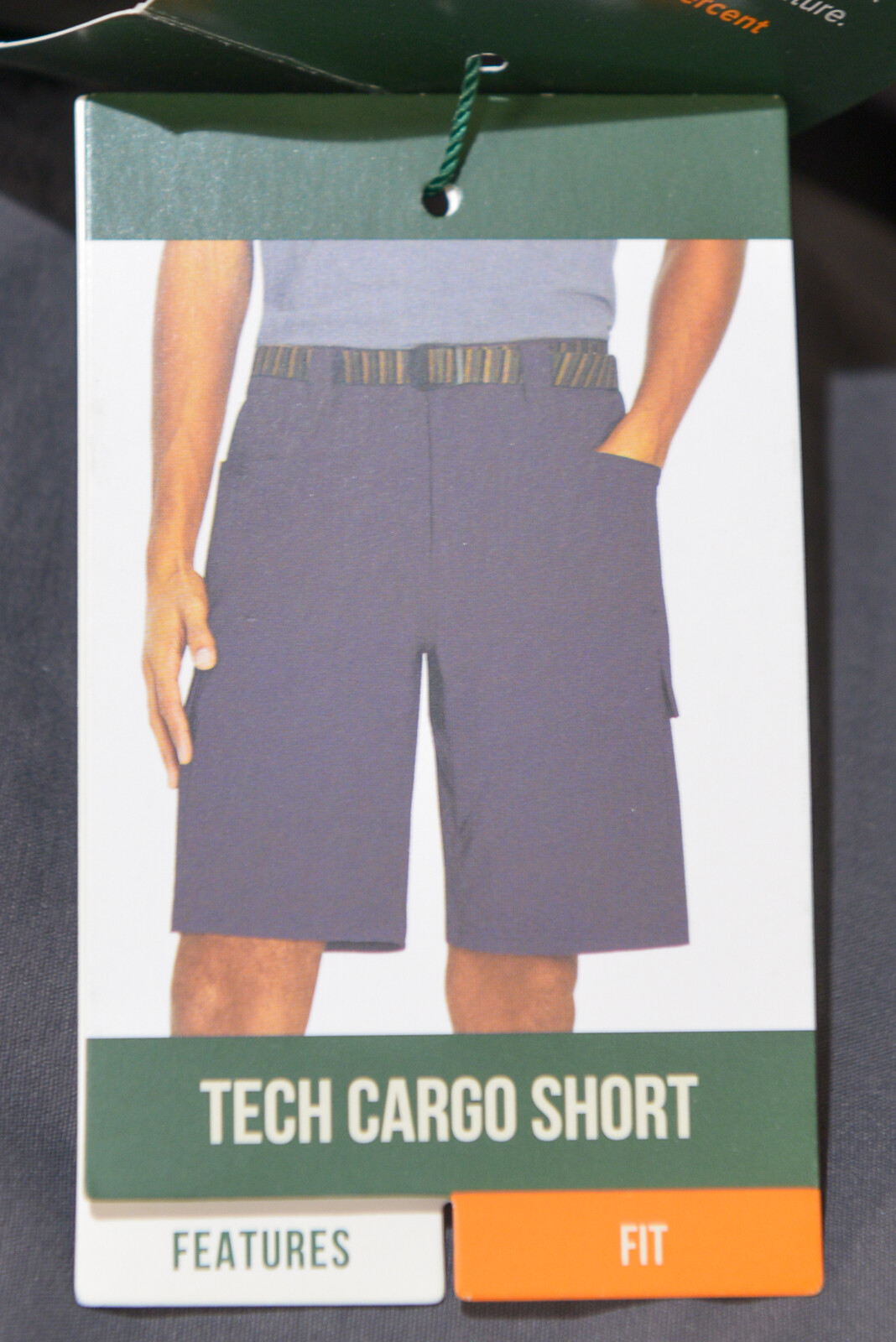 Men’s Orvis Tech Cargo Shorts TAN GRAY GREEN select size 32 34 36 38 40