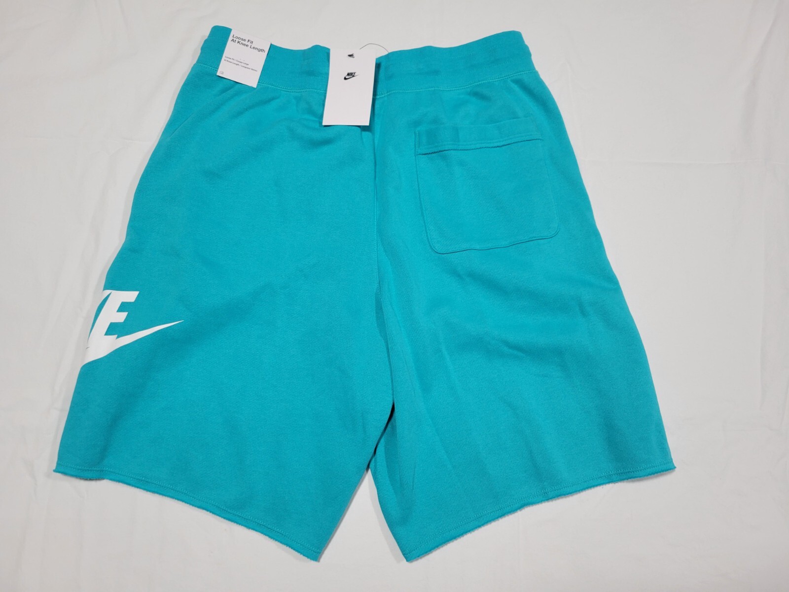 Nike Mens Sportswear Alumini Shorts Soft French Terry DX0502-345 Teal Blue