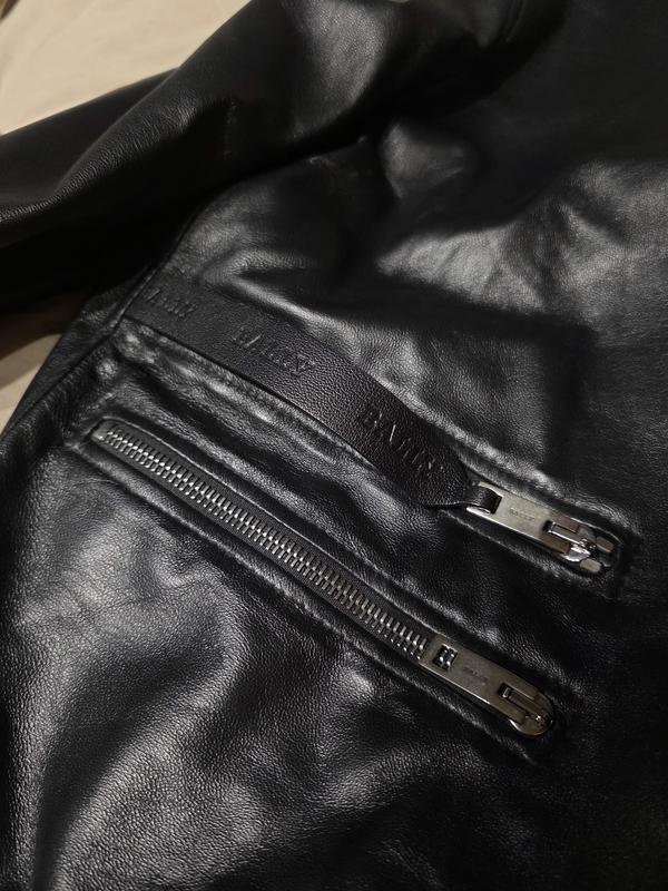Men Bally Jacket Black Leather M