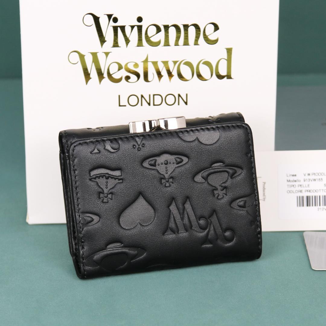 Vivienne Westwood Gamaguchi Trifold Wallet Color Black 11cm × 9cm × 3.5cm NEW