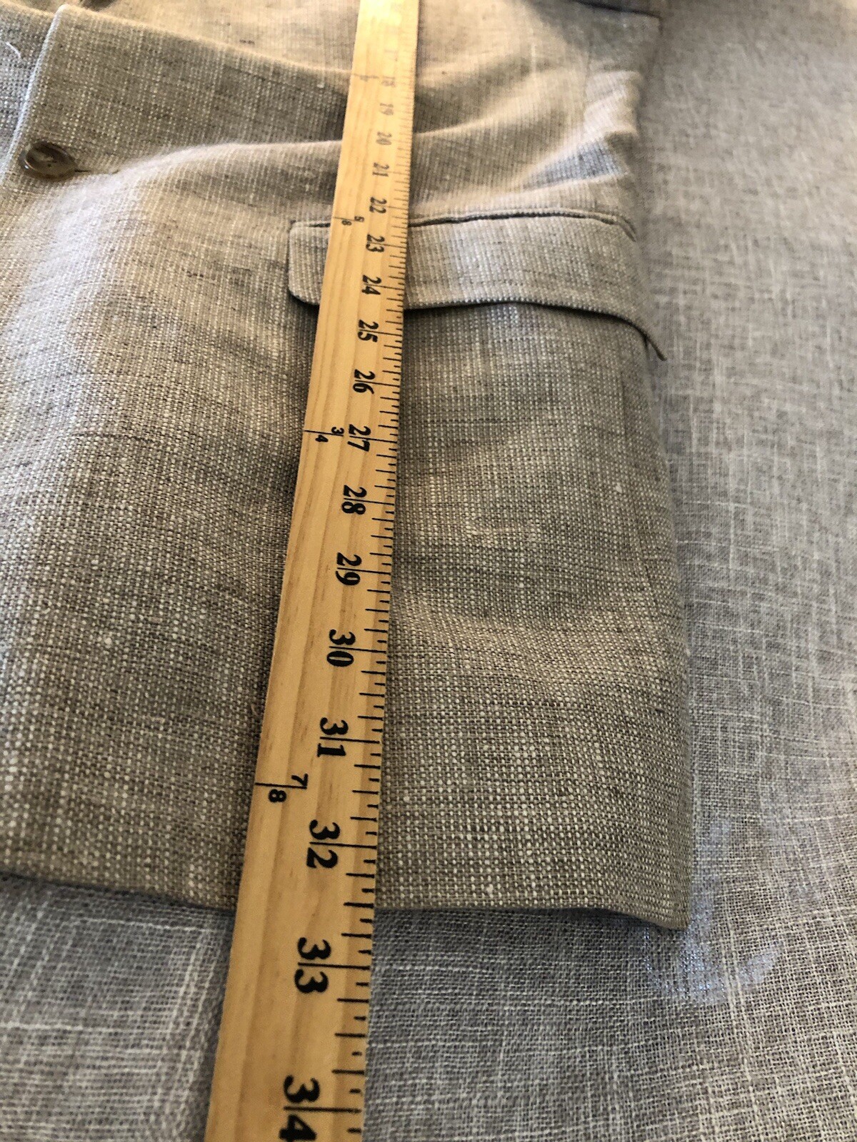 Towncraft Blazer Mens 40R Tan Silk Tweed Sport Coat Jacket Business Casual