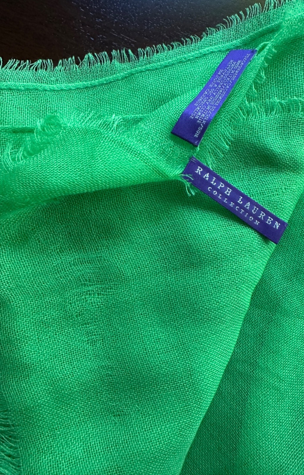 NEW ~ 2000 ~ Ralph Lauren Collection ~ Cashmere & Silk Scarf Shawl 78″ x 27.5″