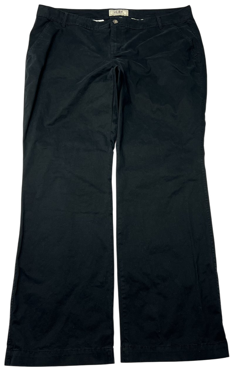 Old Navy Pants Womens (18 REG) Black Flirt Perfect Bootcut Khakis Casual Work