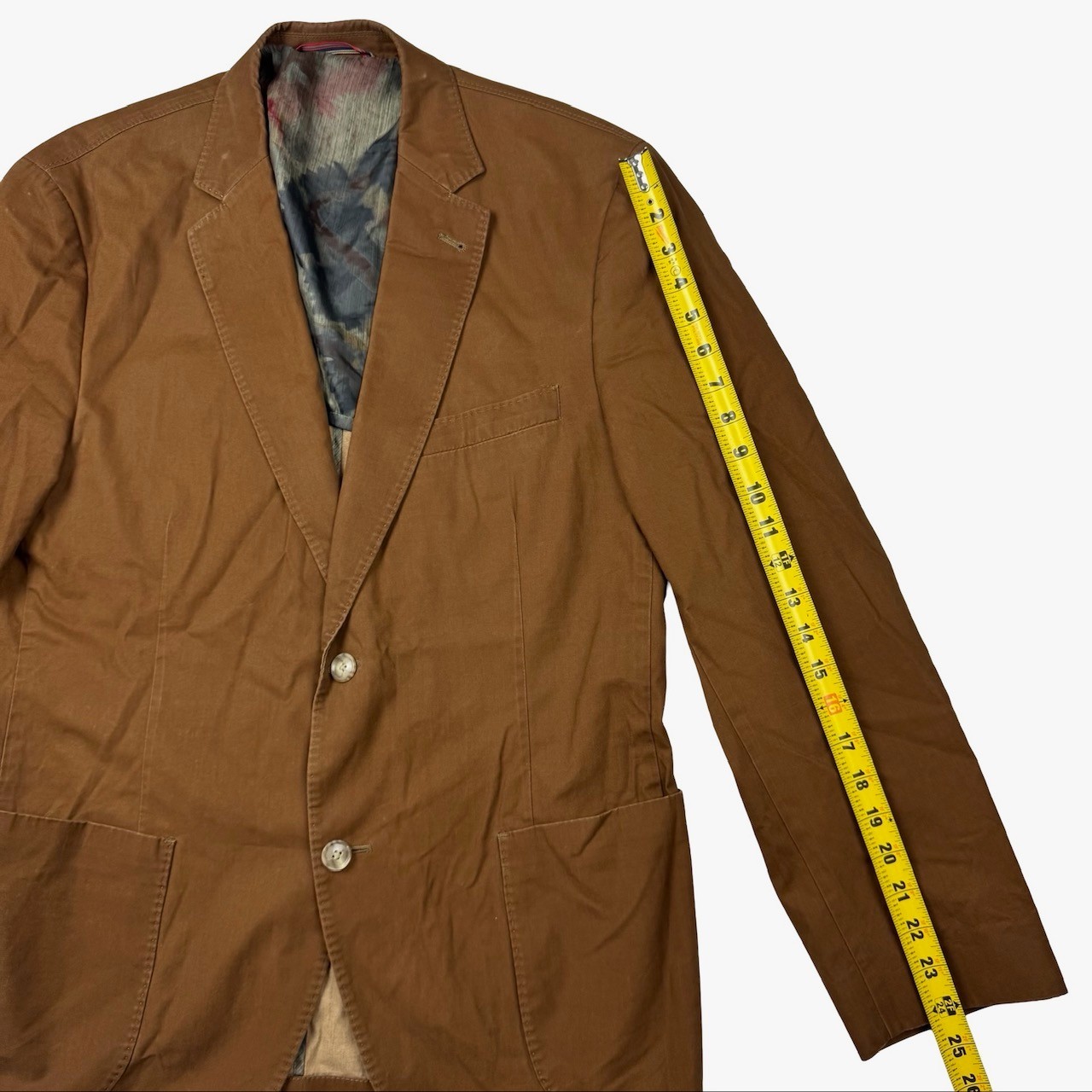 Kroon Men’s Cotton Blend 2-Button Blazer Brown • 40R