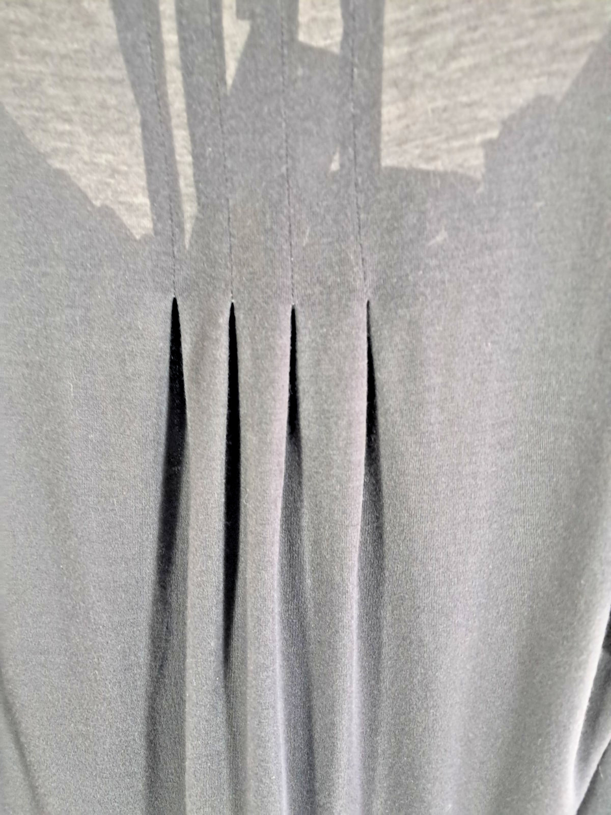 Ted Baker Dark Charcoal Grey Silk Top with Tie, Size 3 (UK 12)