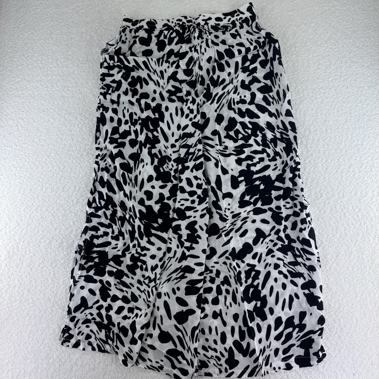Jantzen Regular Wide Leg Printed Pull On Woven Cover Up Pants Size Large Animal