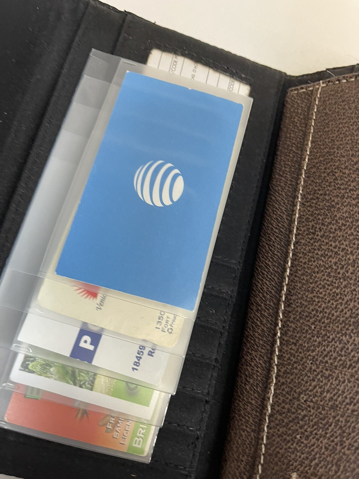 Checkbook/ long wallet Insert Holds Credit Card /Pictures /License / 5Page10pics