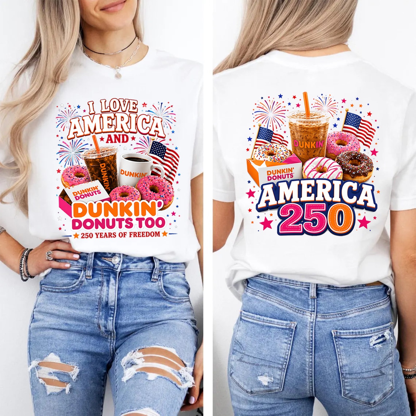 Dunkin’ Donuts 250th Anniversary of America, 250th years of Freedom Shirt