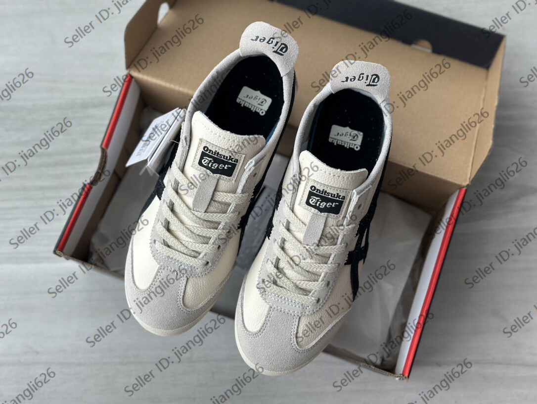 NEW Onitsuka Tiger Mexico 66 Classic Unisex Shoes Birch/Black Vintage Sneakers