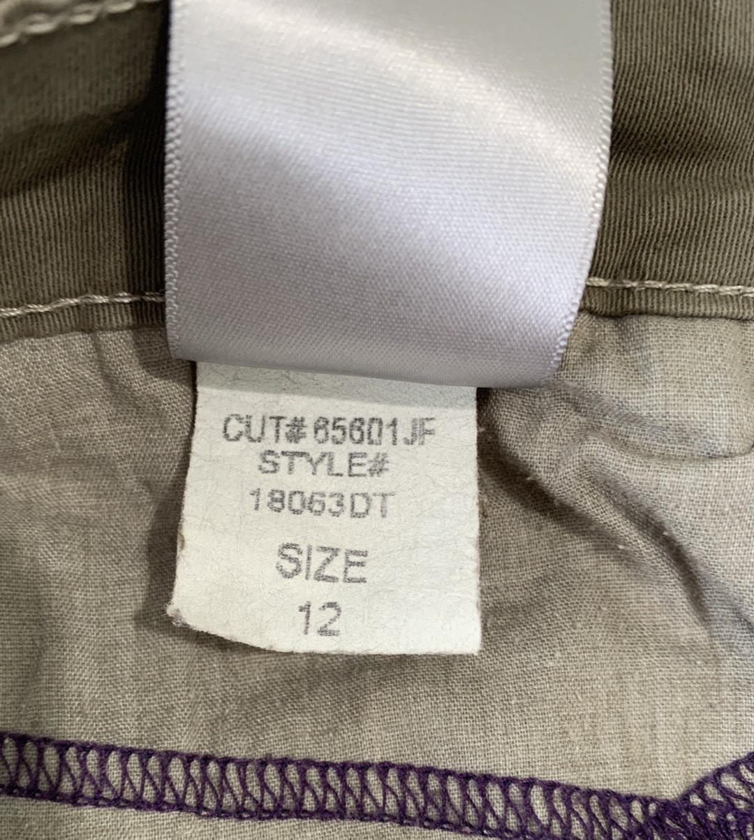 NYDJ Jeans Womens 12 Olive Green Straight Lift Tuck Technology Military Preppy
