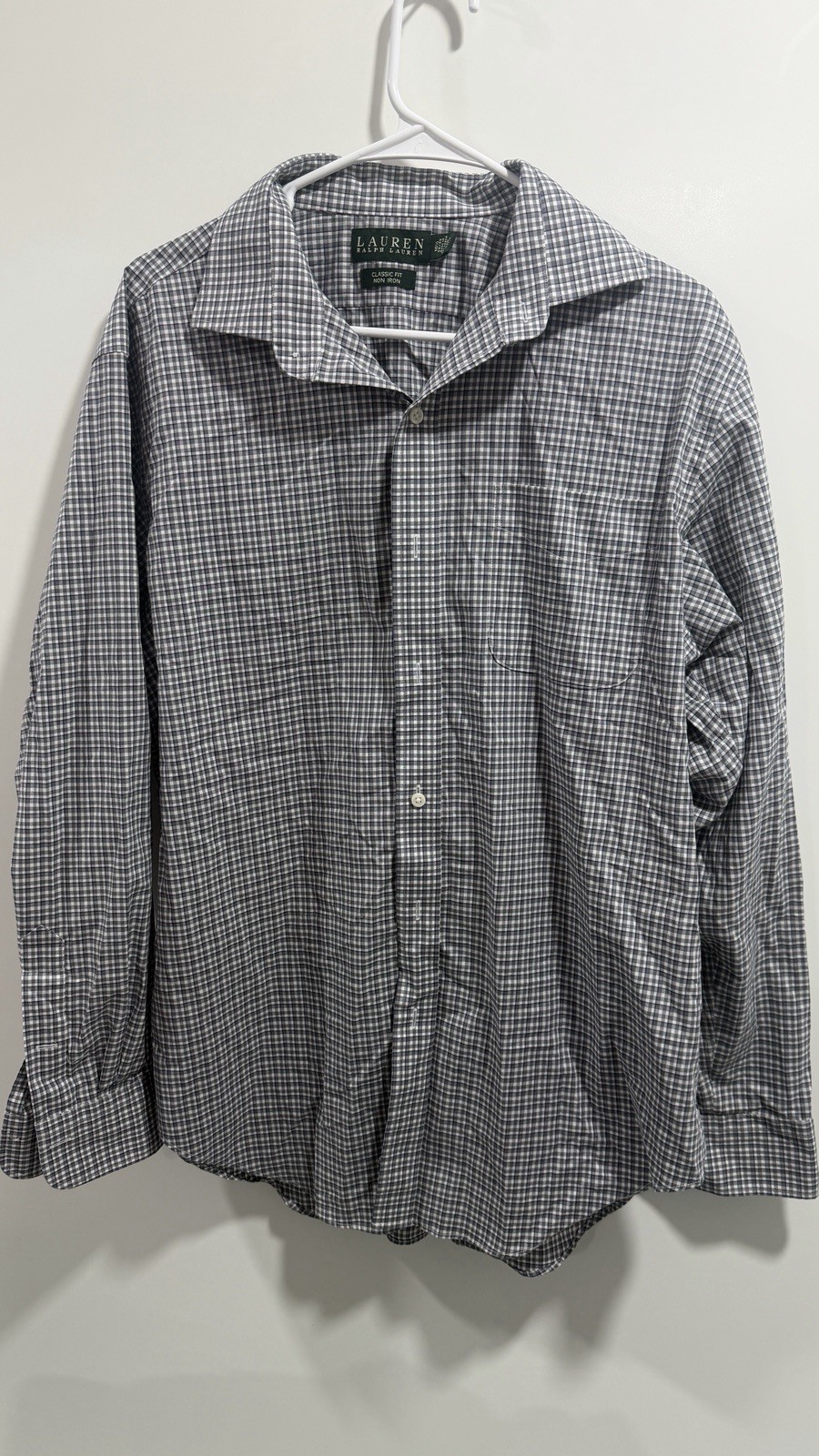 Ralph Lauren Classic Fit Non Iron Dress Shirt – Mens Dress Shirt 16.5 (34/35)