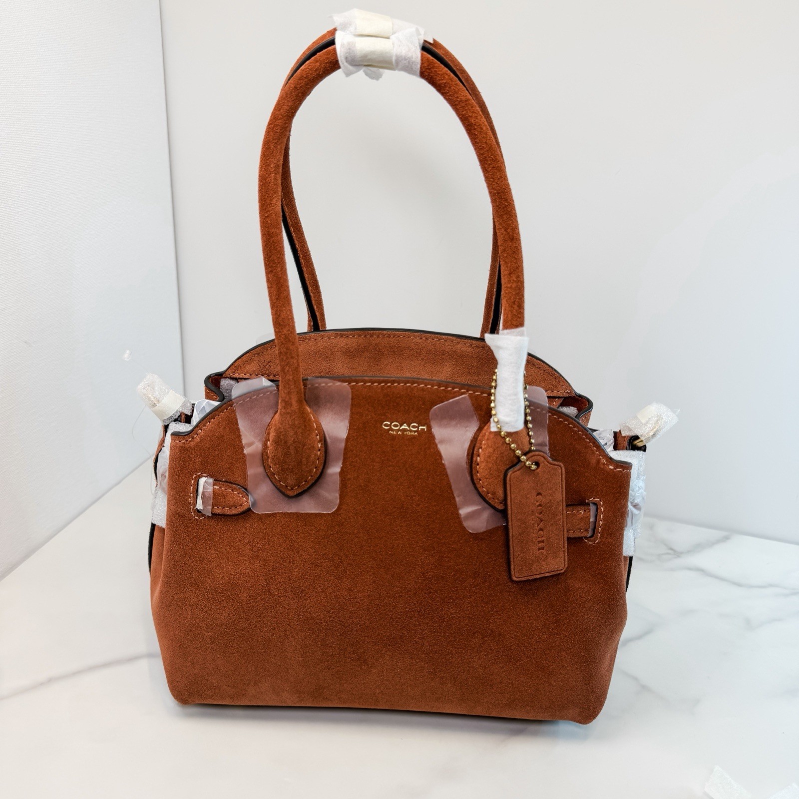 Coach Suede Empire 21 in NEW COLOR *Clay* FAST SHIP!