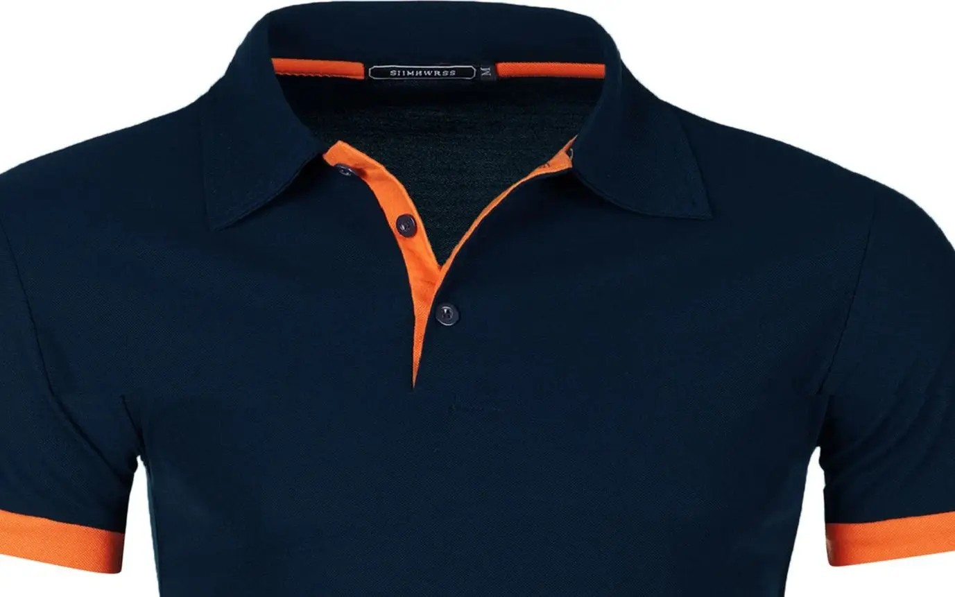 Men’s Trendy Short Sleeve Polo Shirt Casual T-shirt Tee Summer Fashion Gym Gift