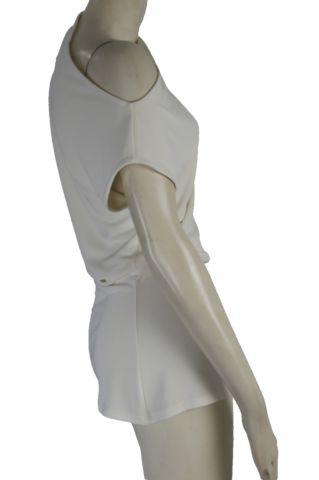 Kallmeyer Ivory Stretch Drape Dress Womens Elegant Luxury Wedding Guest Size S