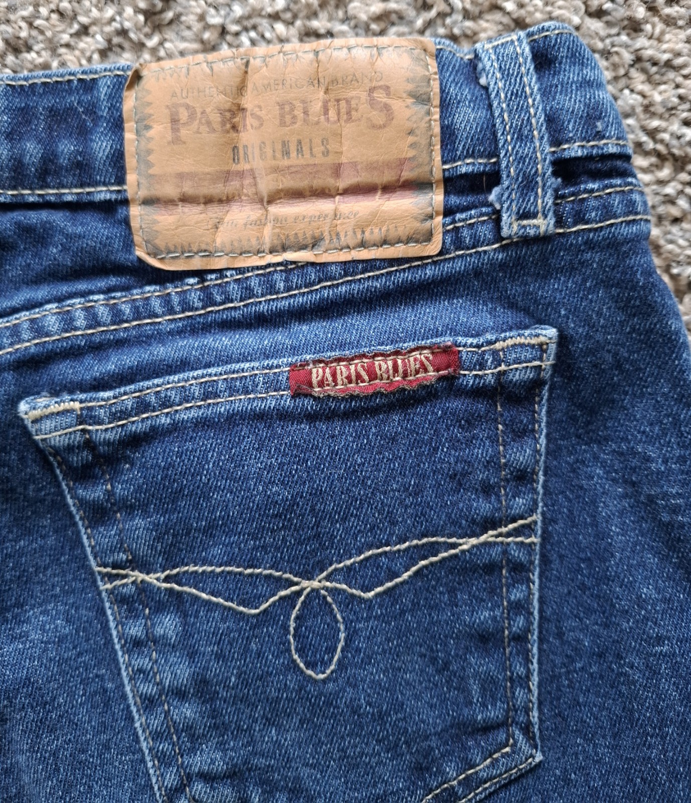Y2k Paris Blues Medium Wash Mid Rise Bootcut Stretch 5-Pocket Jeans Juniors 3/4